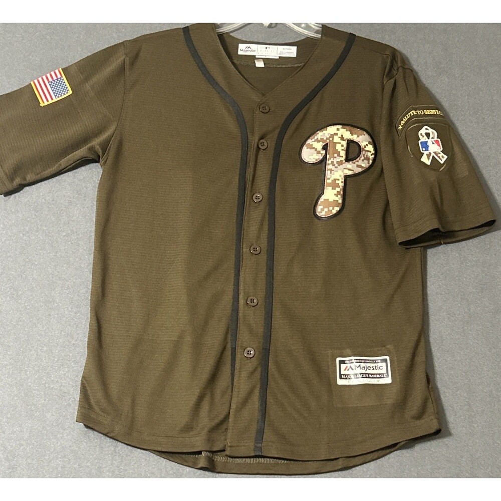 Majestic Realmuto #10 Philadelphia Phillies "Salute to Service" Jersey